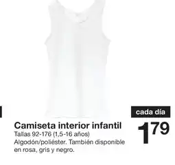 Zeeman Camiseta interior infantil oferta