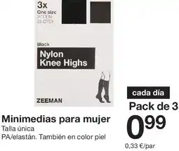 Zeeman Minimedias para mujer oferta