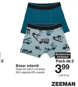 Zeeman Bóxer infantil oferta