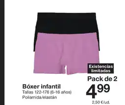 Zeeman Bóxer infantil oferta