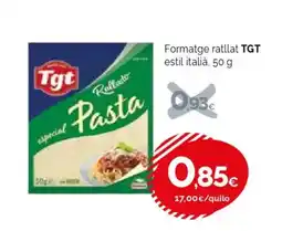 Condis TGT Formatge ratllat estil italià oferta