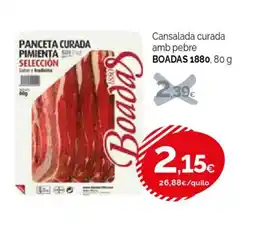 Condis BOADAS 1880 Cansalada curada amb pebre oferta