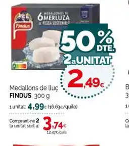 Condis FINDUS Medallons de lluç oferta