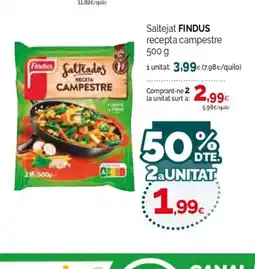 Condis FINDUS Saltejat recepta campestre oferta