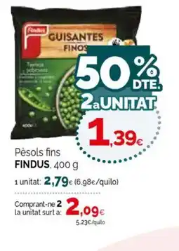 Condis FINDUS Pèsols fins oferta