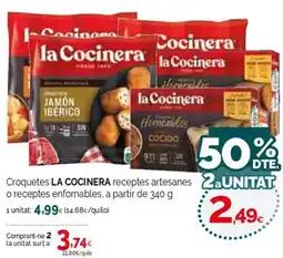 Condis LA COCINERA Croquetes receptes artesanes o receptes enfornables oferta