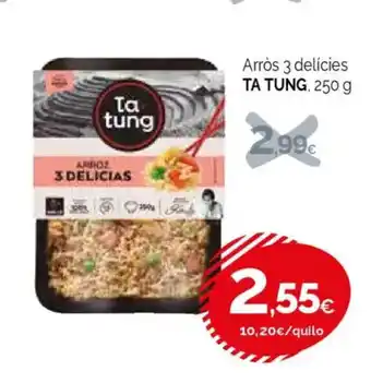 Condis TA TUNG Arròs 3 delícies oferta