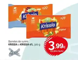 Condis KRISSIA O KRISSIA 0% Barretes de surimi oferta