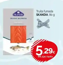 Condis SKANDIA Truita fumada oferta