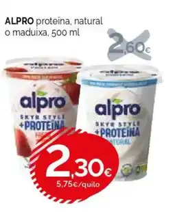 Condis ALPRO proteïna, natural o maduixa oferta