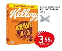 Condis KELLOGG'S KRAVE Cereals amb xocolata oferta
