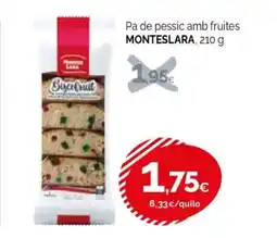 Condis MONTESLARA Pa de pessic amb fruites oferta