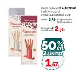 Condis EL ALMENDRO Palets de torró tradicional oferta