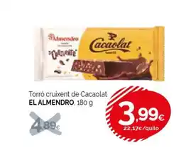 Condis EL ALMENDRO Torró cruixent de Cacaolat oferta