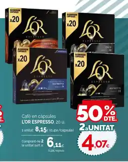 Condis L'OR ESPRESSO Cafè en càpsules oferta