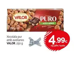Condis VALOR Xocolata pur amb avellanes oferta