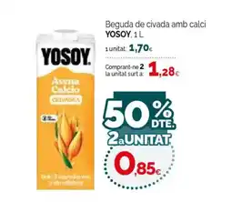 Condis YOSOY Beguda de civada amb calci oferta