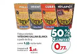 Condis YATEKOMO GALLINA BLANCA Fideus orientals oferta
