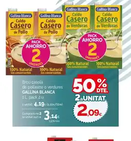 Condis GALLINA BLANCA Brou casolà de pollastre o verdures oferta