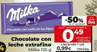 Maxi Dia Chocolate con leche milka oferta
