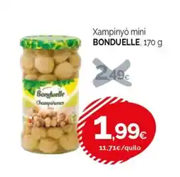 Condis BONDUELLE Xampinyó mini oferta