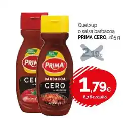 Condis PRIMA CERO Quetxup o salsa barbacoa oferta