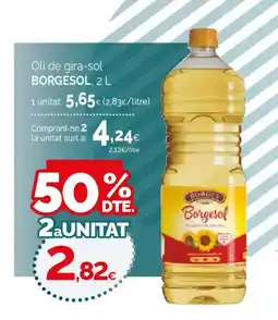 Condis BORGESOL, 2 Oli de gira-sol oferta