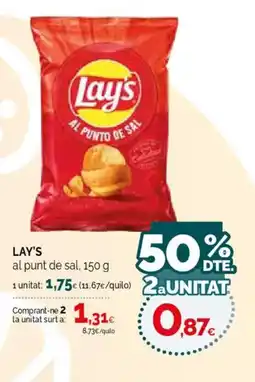 Condis LAY'S al punt de sal oferta
