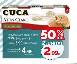Condis CUCA Tonyina clara en oli d'oliva oferta