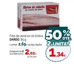 Condis DARDO Filet de verat en oli d'oliva oferta