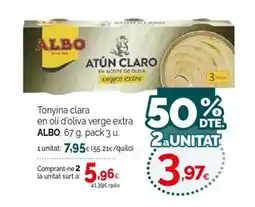Condis ALBO Tonyina clara en oli d'oliva verge extra oferta