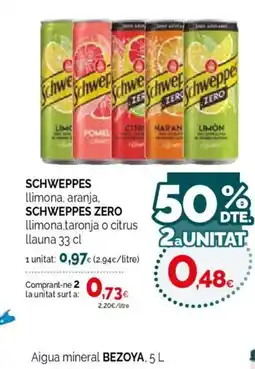 Condis SCHWEPPES Llimona, aranja oferta
