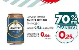 Condis AMSTEL ORO 0,0 Cervesa torrada oferta