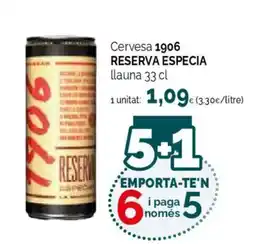 Condis 1906 RESERVA ESPECIA Cervesa oferta