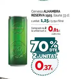 Condis ALHAMBRA RESERVA 1925 Cervesa oferta