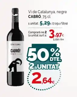 Condis CABRÓ Vi de Catalunya, negre oferta