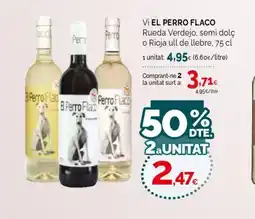 Condis EL PERRO FLACO Vi Rueda Verdejo, semi dolç o Rioja ull de llebre oferta
