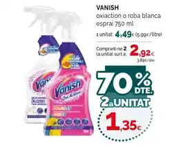 Condis VANISH oxiaction o roba blanca esprai oferta