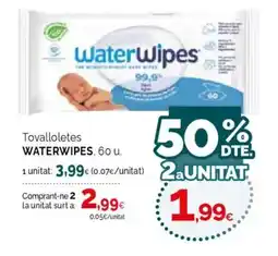 Condis WATERWIPES Tovalloletes oferta