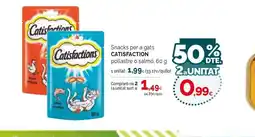 Condis CATISFACTION Snacks per a gats oferta