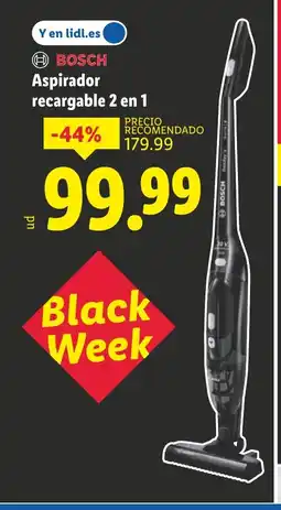 Lidl BOSCH Aspirador recargable 2 en 1 oferta