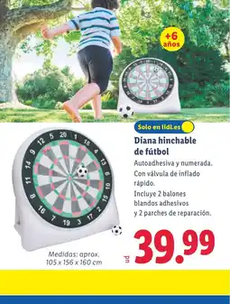Lidl Diana hinchable de fútbol oferta