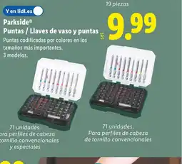 Lidl PARKSIDE Puntas / Llaves de vaso y puntas oferta