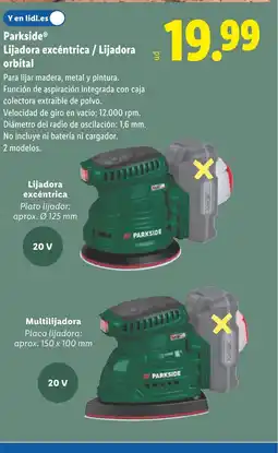 Lidl PARKSIDE Lijadora excéntrica / Lijadora orbital oferta