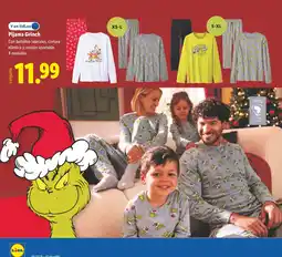 Lidl Pijama Grinch oferta