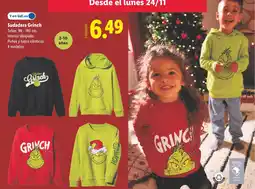 Lidl Sudadera Grinch oferta