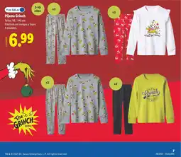 Lidl Pijama Grinch oferta