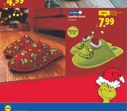 Lidl Zapatillas Grinch oferta