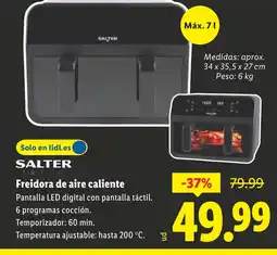 Lidl SALTER Freidora de aire caliente oferta