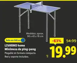 Lidl LIVARNO home Minimesa de ping-pong oferta
